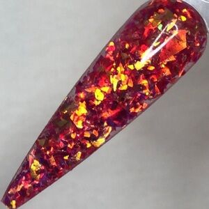 Goddess Acrylic & Dip Powder Firestorm 20 Gram Jar Used Twice